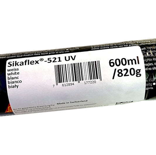 Sikaflex 521 uv Sigillante colla Poliuretanica cartuccia 600ml camper Bianco