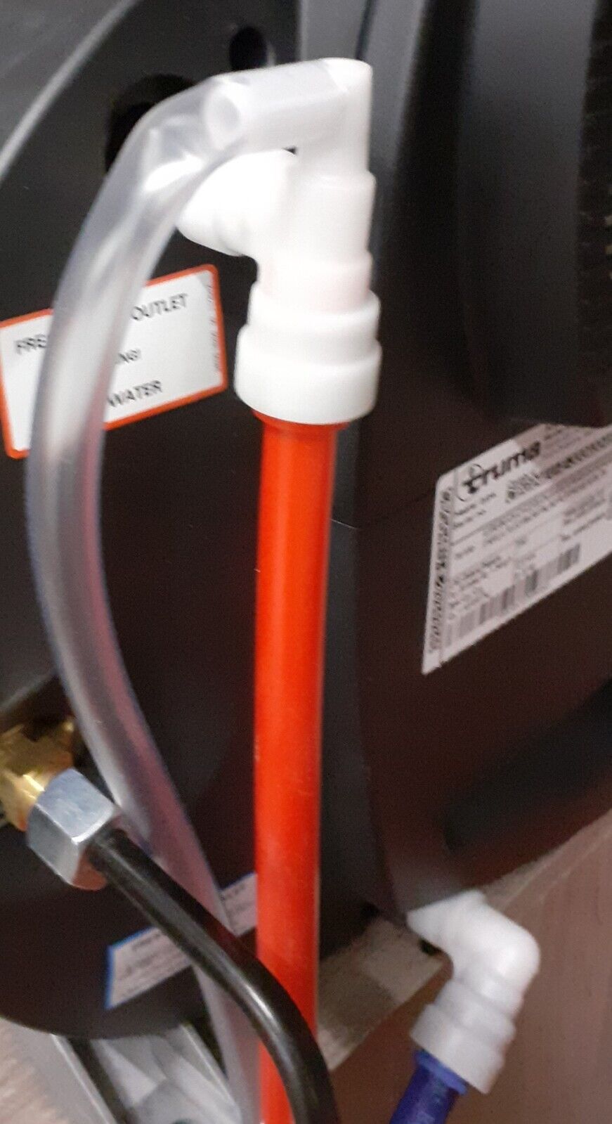 Raccordi John Guest Rosso 12mm Celeste 12mm / 10mm per Truma boiler Camper e Van